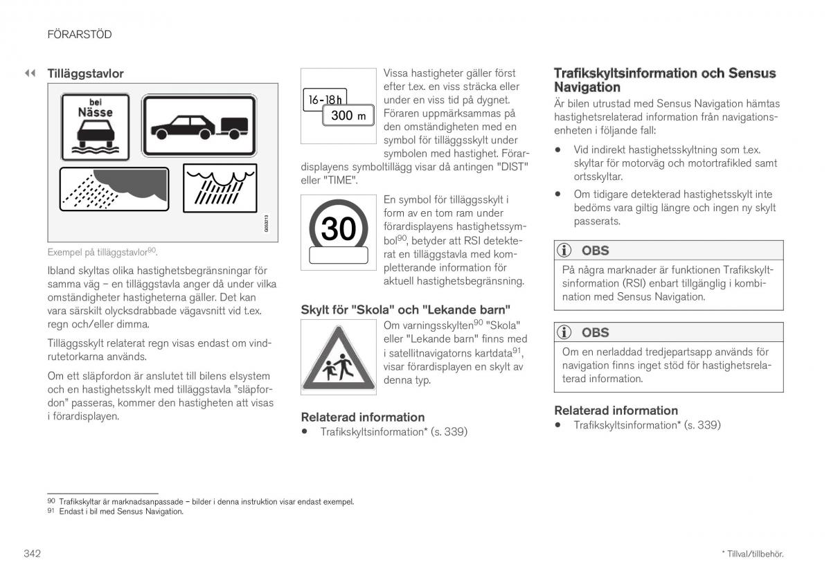 Volvo XC40 instruktionsbok / page 344