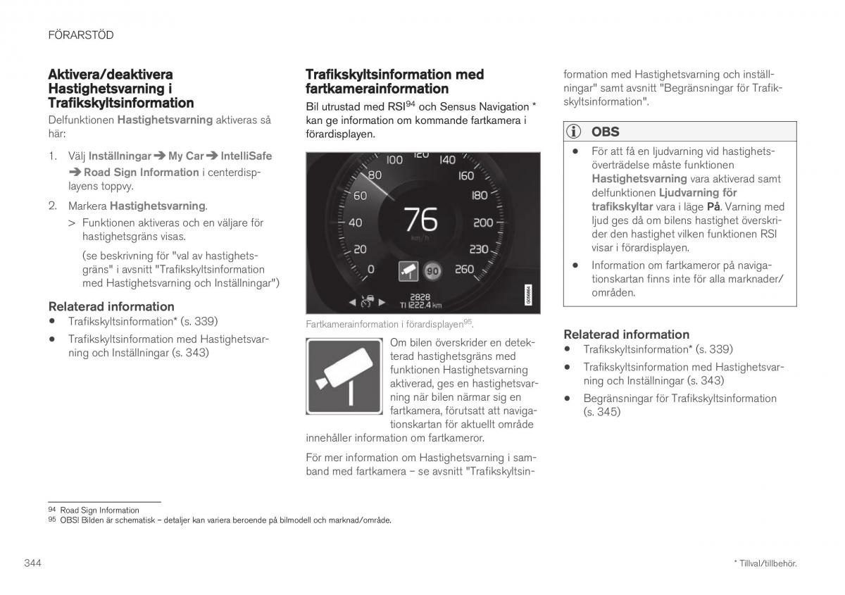 Volvo XC40 instruktionsbok / page 346