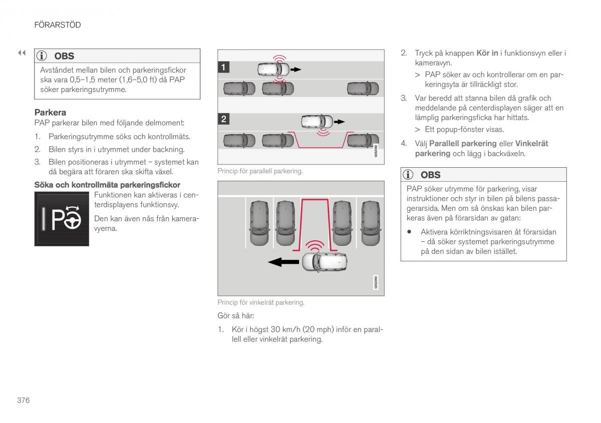 Volvo XC40 instruktionsbok / page 378