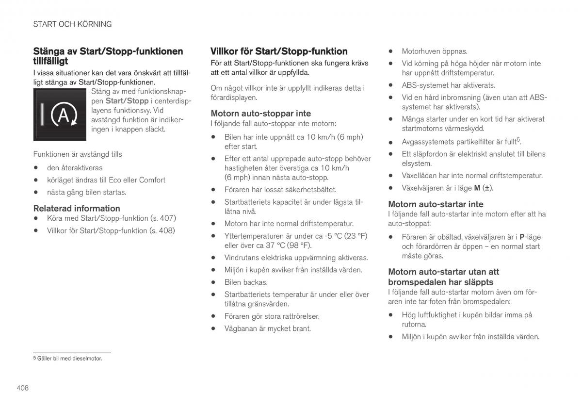 Volvo XC40 instruktionsbok / page 410