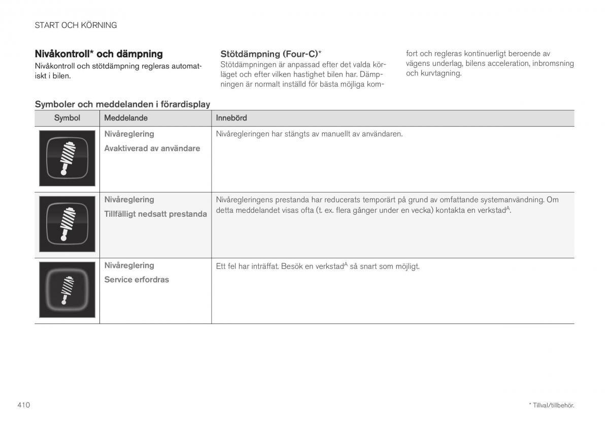 Volvo XC40 instruktionsbok / page 412