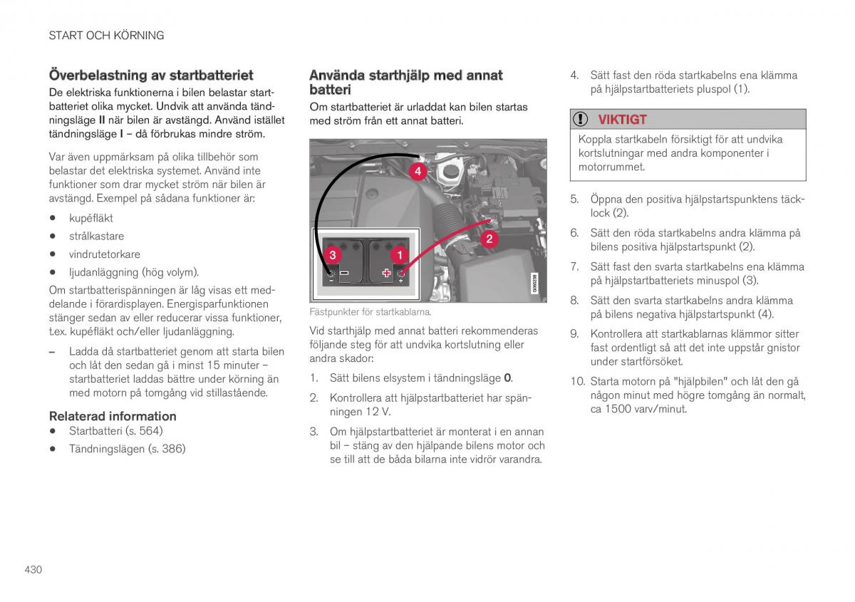 Volvo XC40 instruktionsbok / page 432