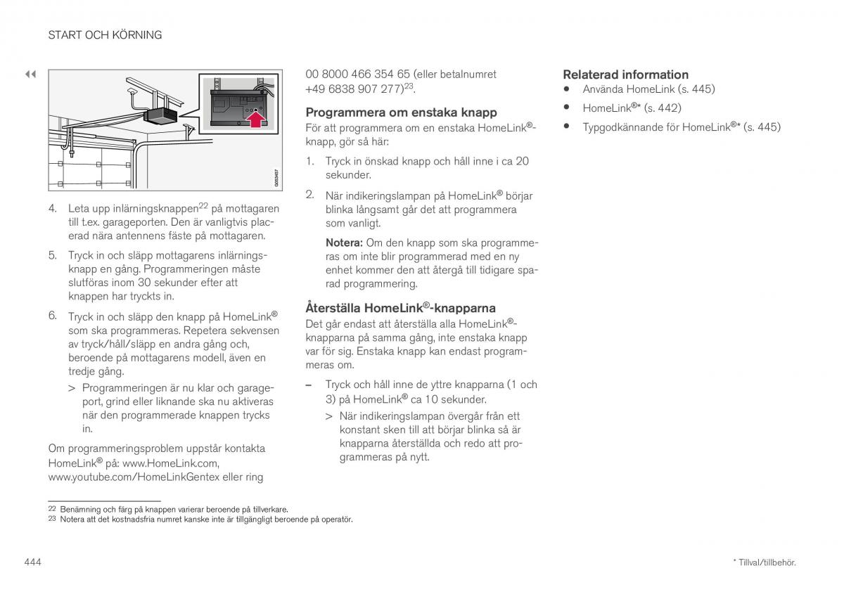 Volvo XC40 instruktionsbok / page 446