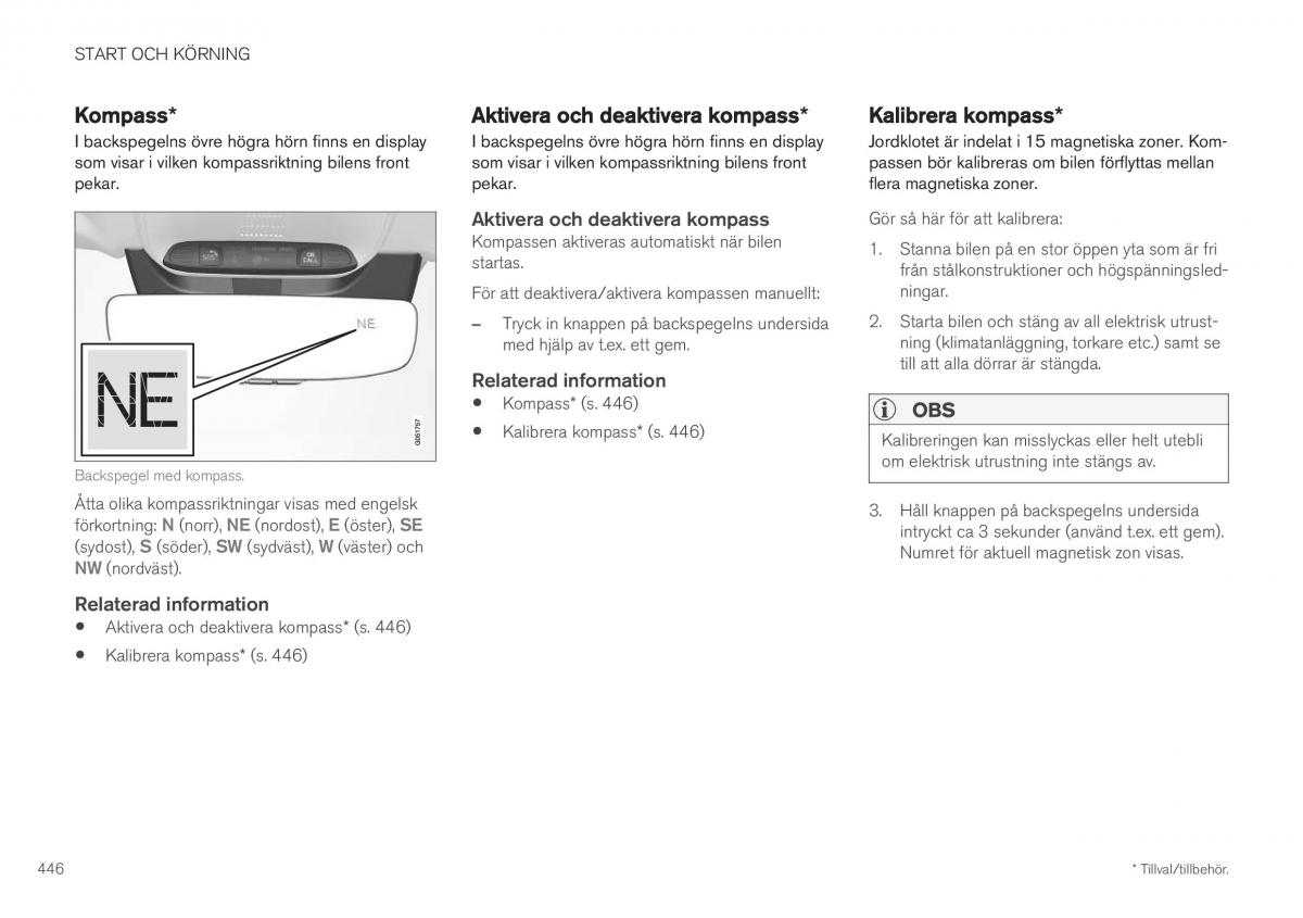 Volvo XC40 instruktionsbok / page 448