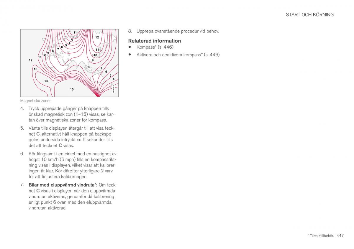 Volvo XC40 instruktionsbok / page 449