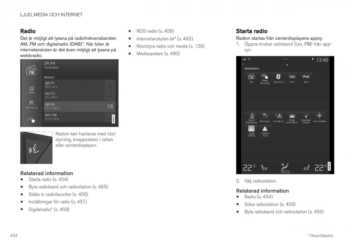 Volvo XC40 instruktionsbok / page 456