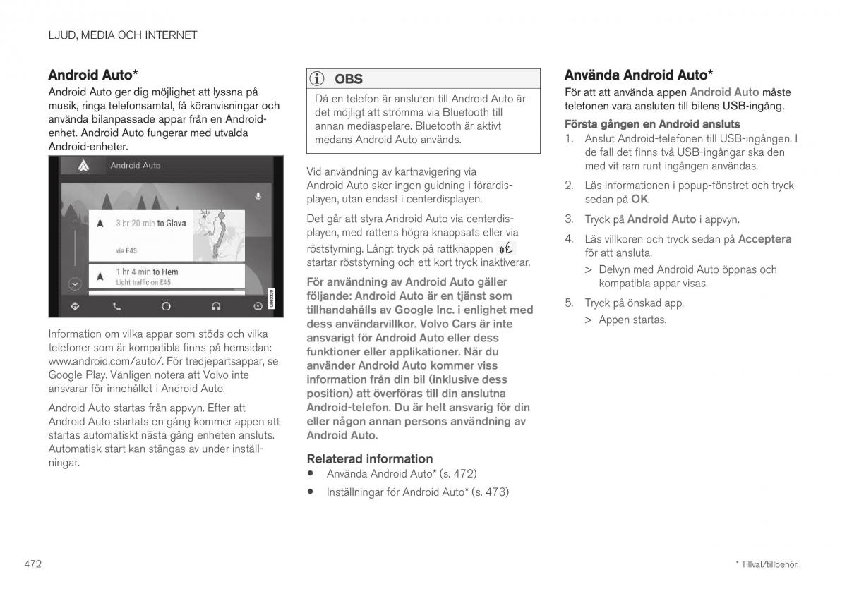 Volvo XC40 instruktionsbok / page 474