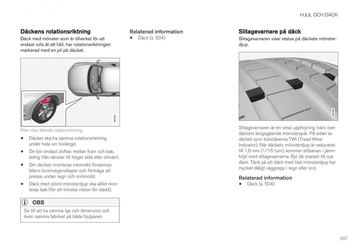 Volvo XC40 instruktionsbok / page 509