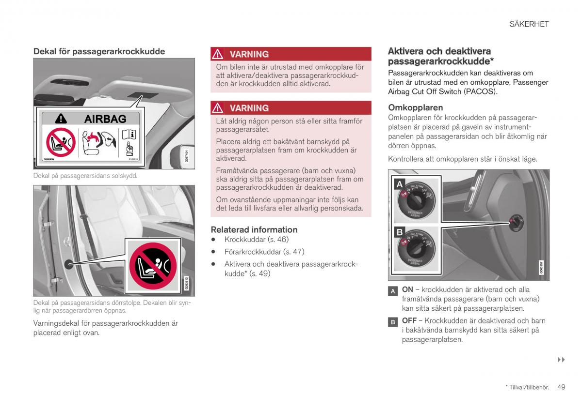 Volvo XC40 instruktionsbok / page 51