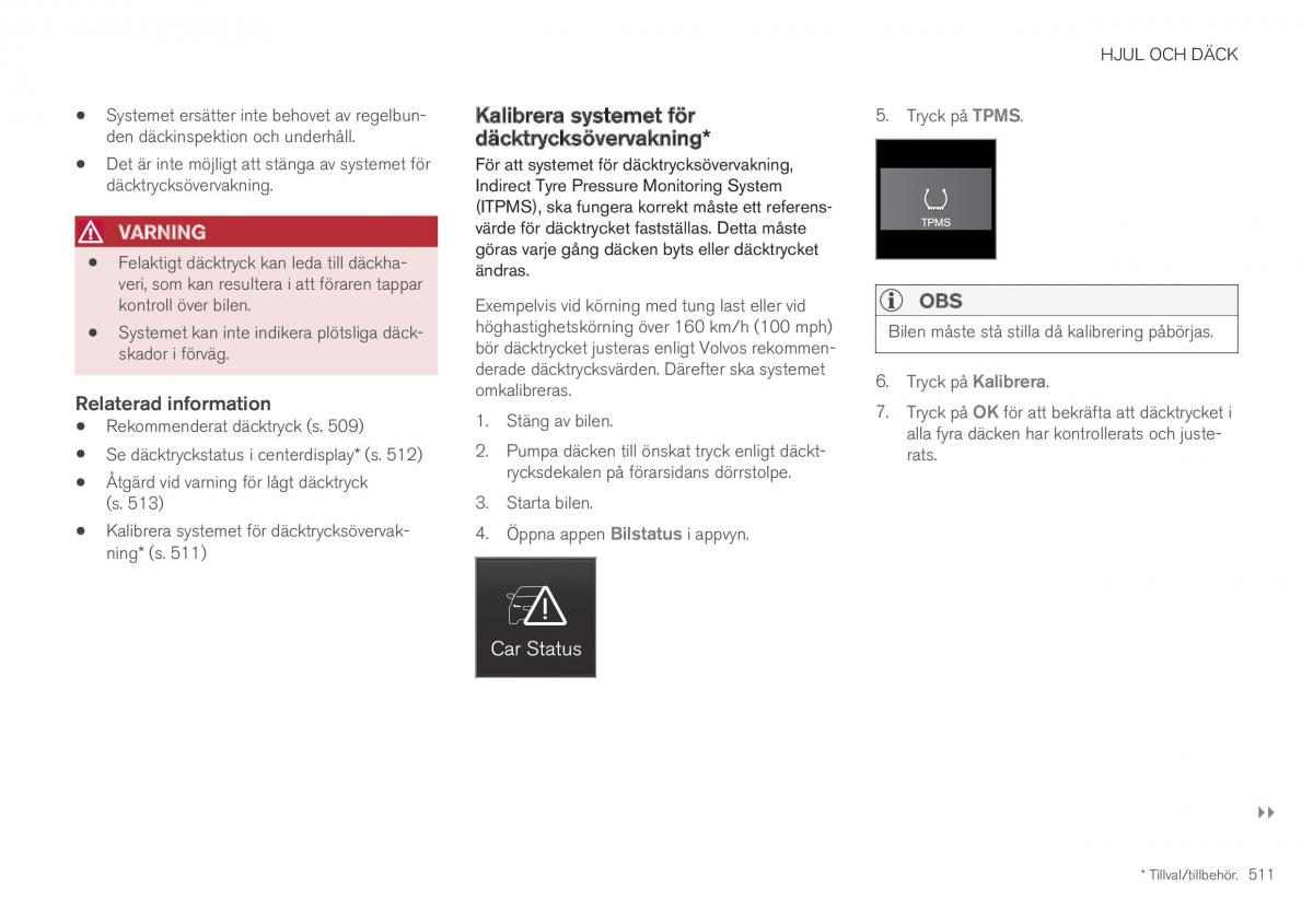 Volvo XC40 instruktionsbok / page 513