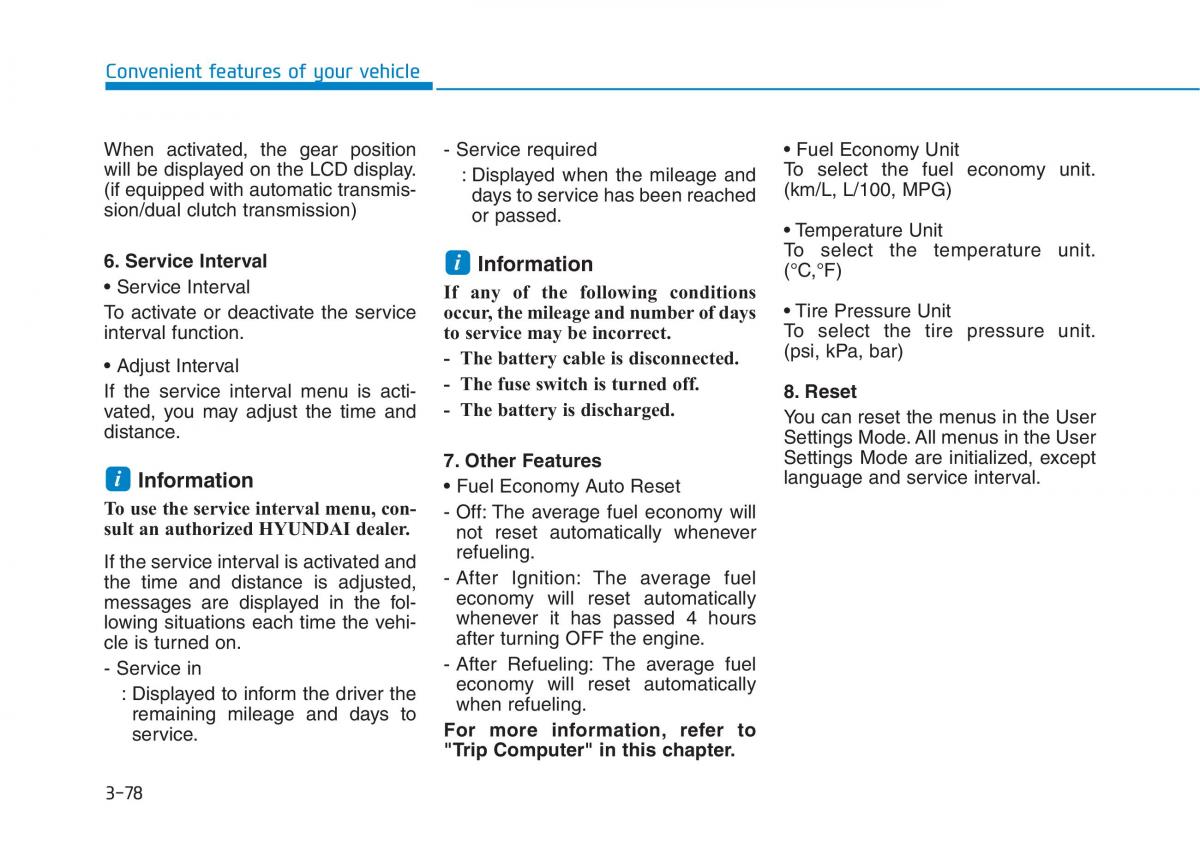 Hyundai i30 III 3 owners manual / page 161