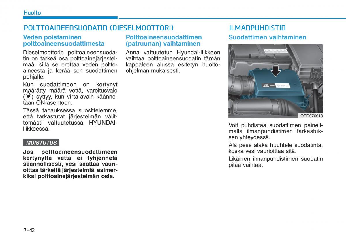 Hyundai i30 III 3 omistajan kasikirja / page 555