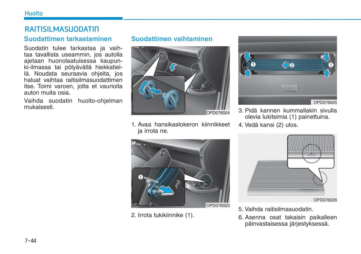 Hyundai i30 III 3 omistajan kasikirja / page 557