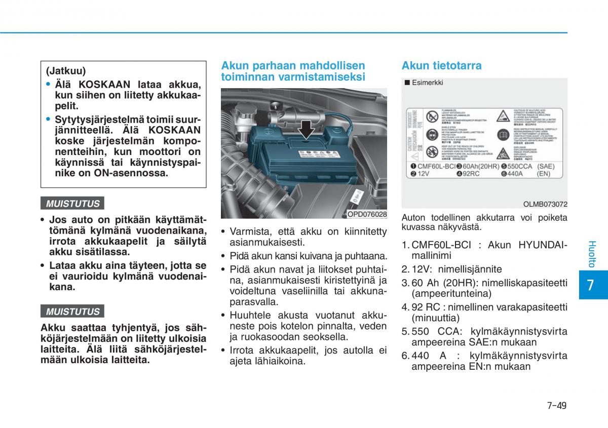 Hyundai i30 III 3 omistajan kasikirja / page 562