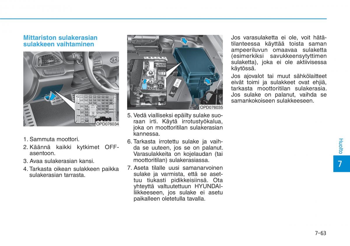 Hyundai i30 III 3 omistajan kasikirja / page 576