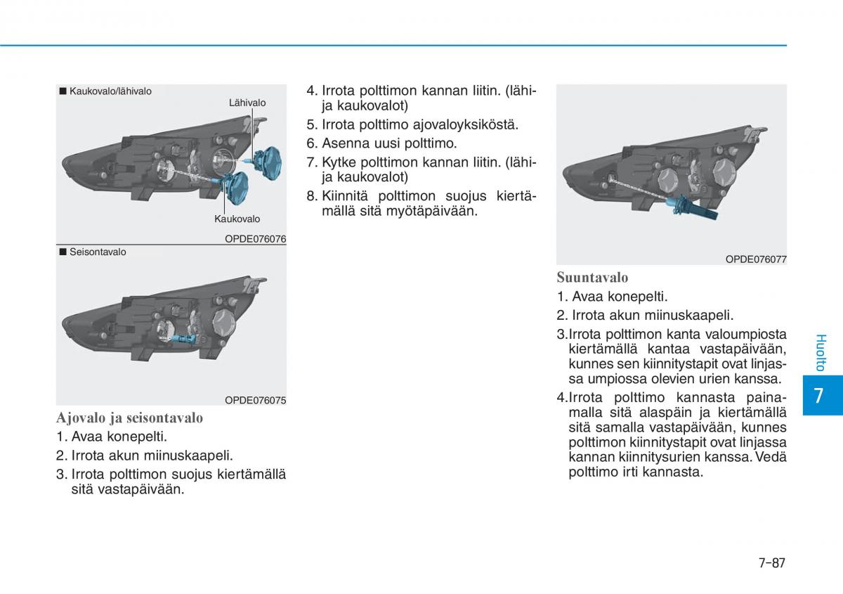 Hyundai i30 III 3 omistajan kasikirja / page 600