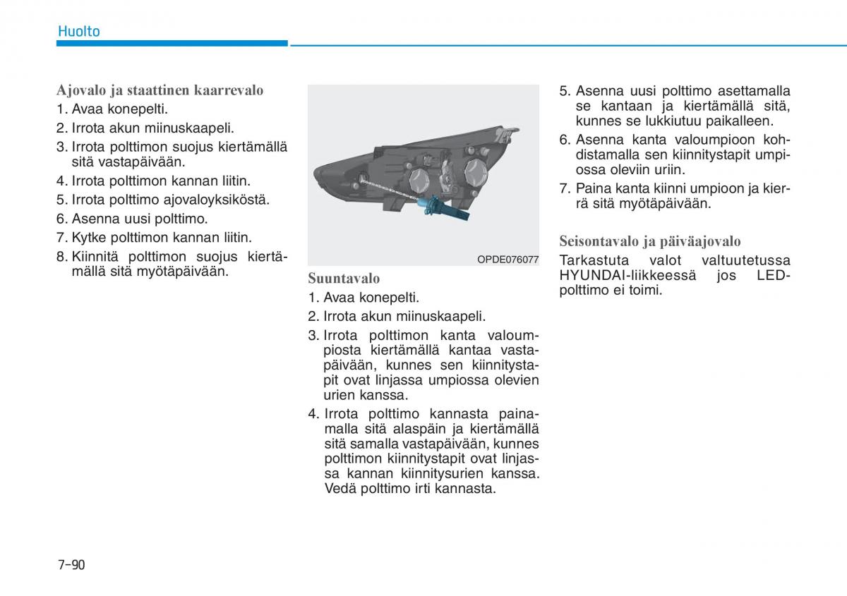 Hyundai i30 III 3 omistajan kasikirja / page 603