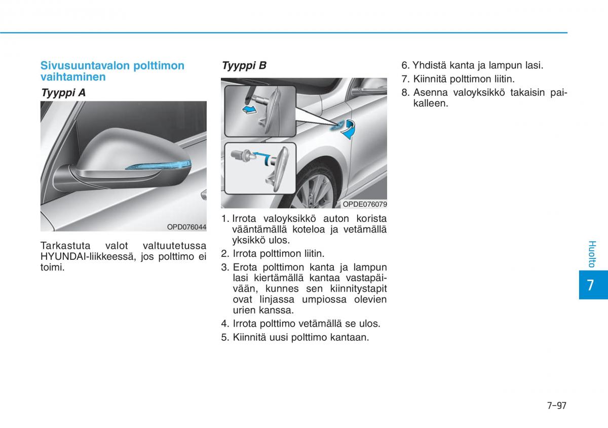 Hyundai i30 III 3 omistajan kasikirja / page 610