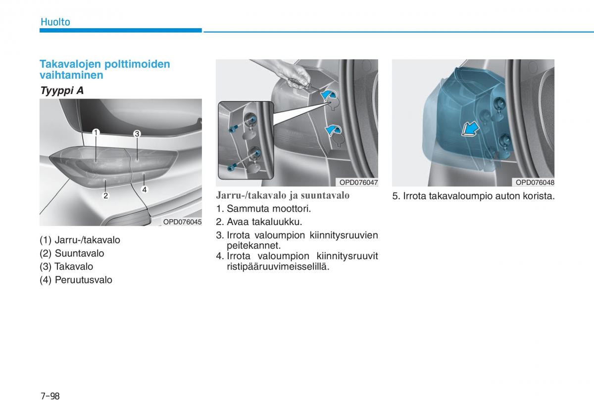 Hyundai i30 III 3 omistajan kasikirja / page 611