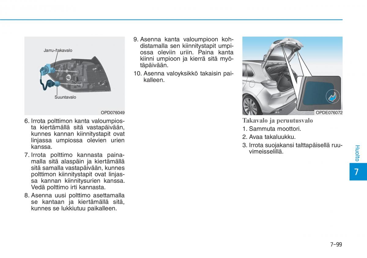 Hyundai i30 III 3 omistajan kasikirja / page 612