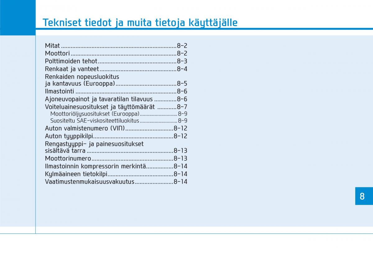 Hyundai i30 III 3 omistajan kasikirja / page 629