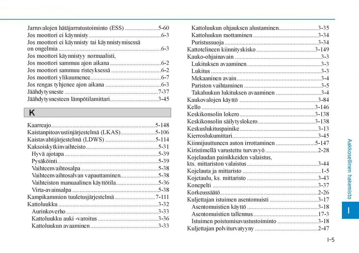 Hyundai i30 III 3 omistajan kasikirja / page 647