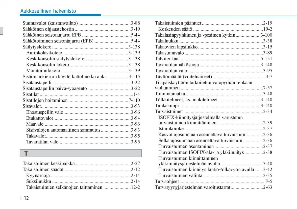 Hyundai i30 III 3 omistajan kasikirja / page 654