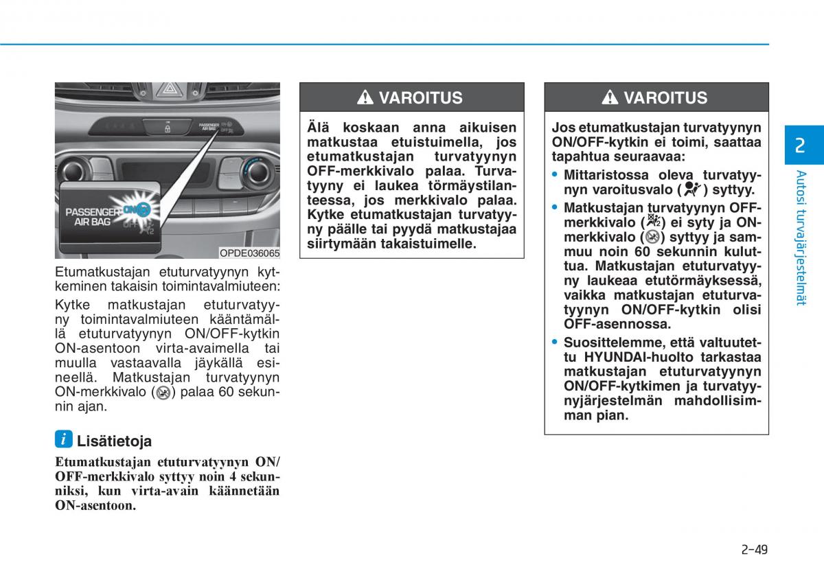 Hyundai i30 III 3 omistajan kasikirja / page 69