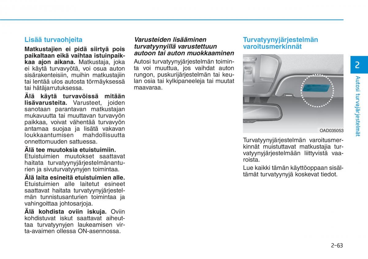 Hyundai i30 III 3 omistajan kasikirja / page 83