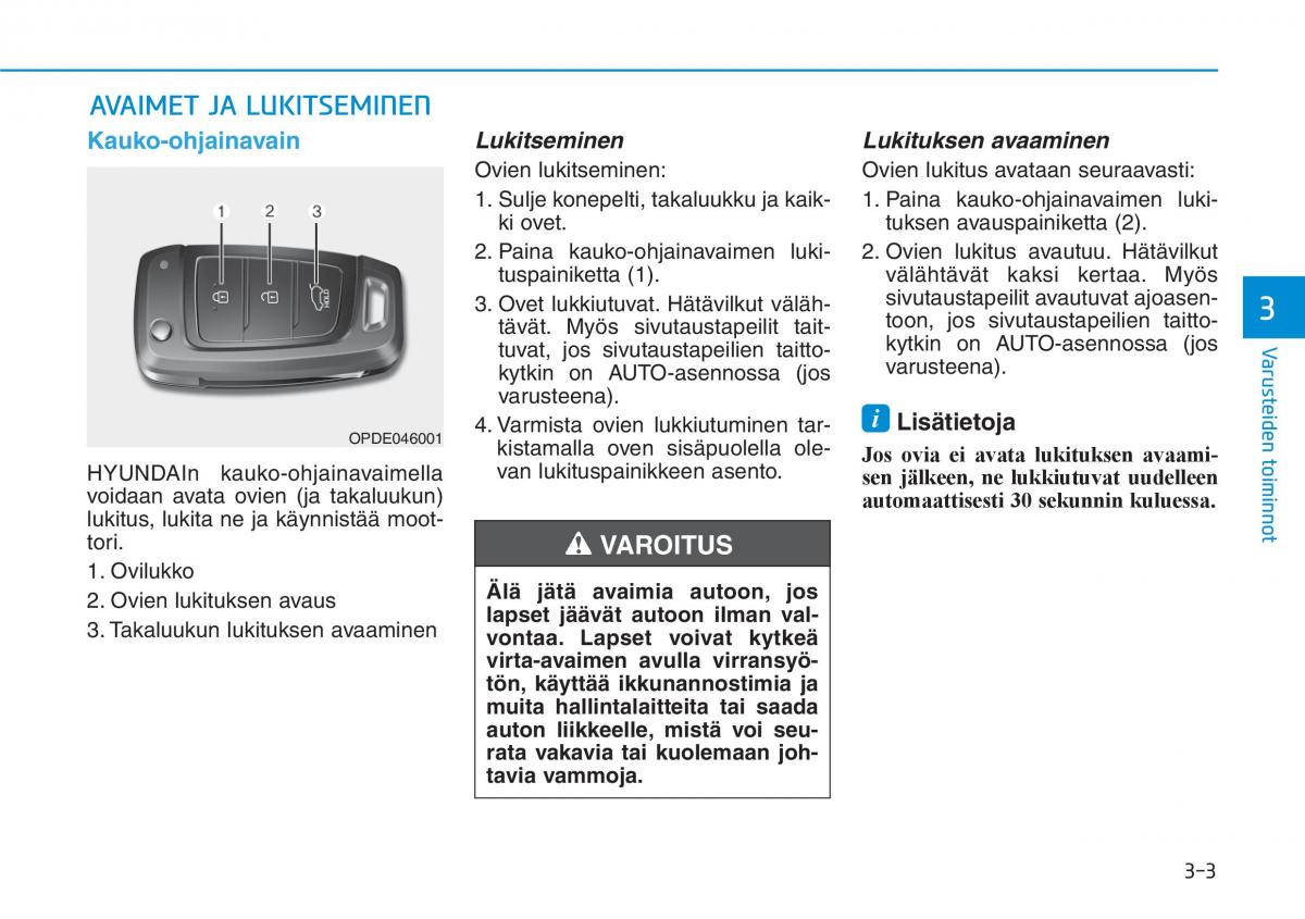 Hyundai i30 III 3 omistajan kasikirja / page 86