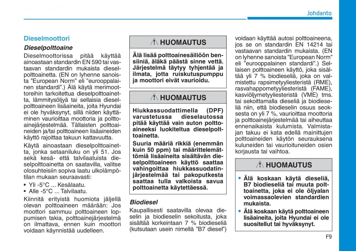 Hyundai i30 III 3 omistajan kasikirja / page 9