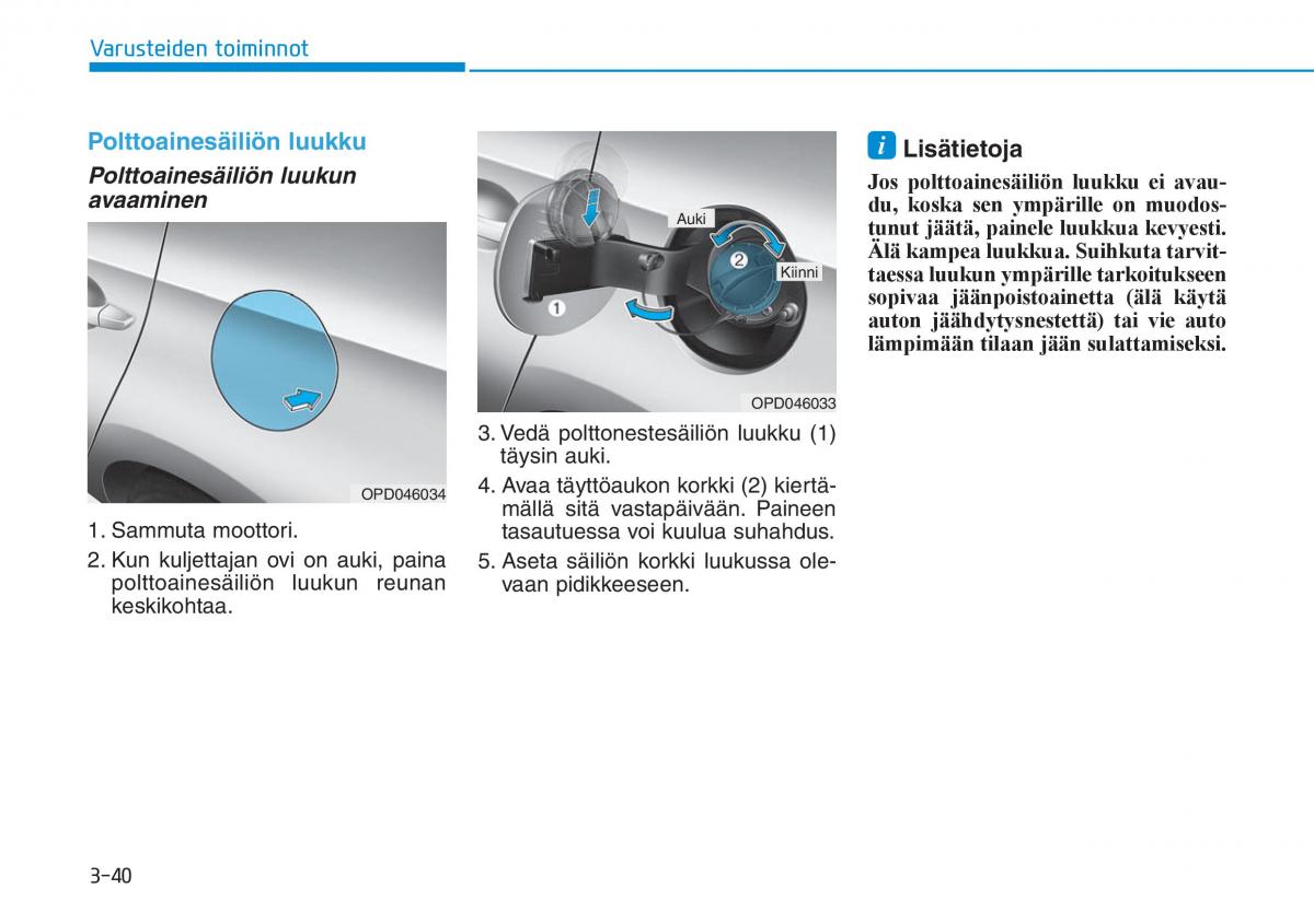 Hyundai i30 III 3 omistajan kasikirja / page 123