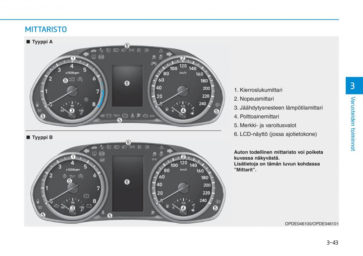 Hyundai i30 III 3 omistajan kasikirja / page 126