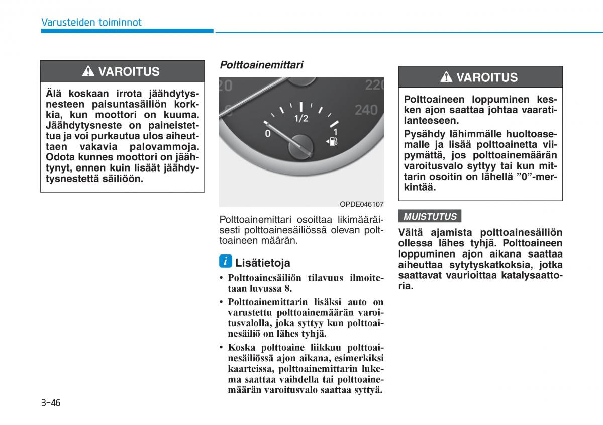 Hyundai i30 III 3 omistajan kasikirja / page 129