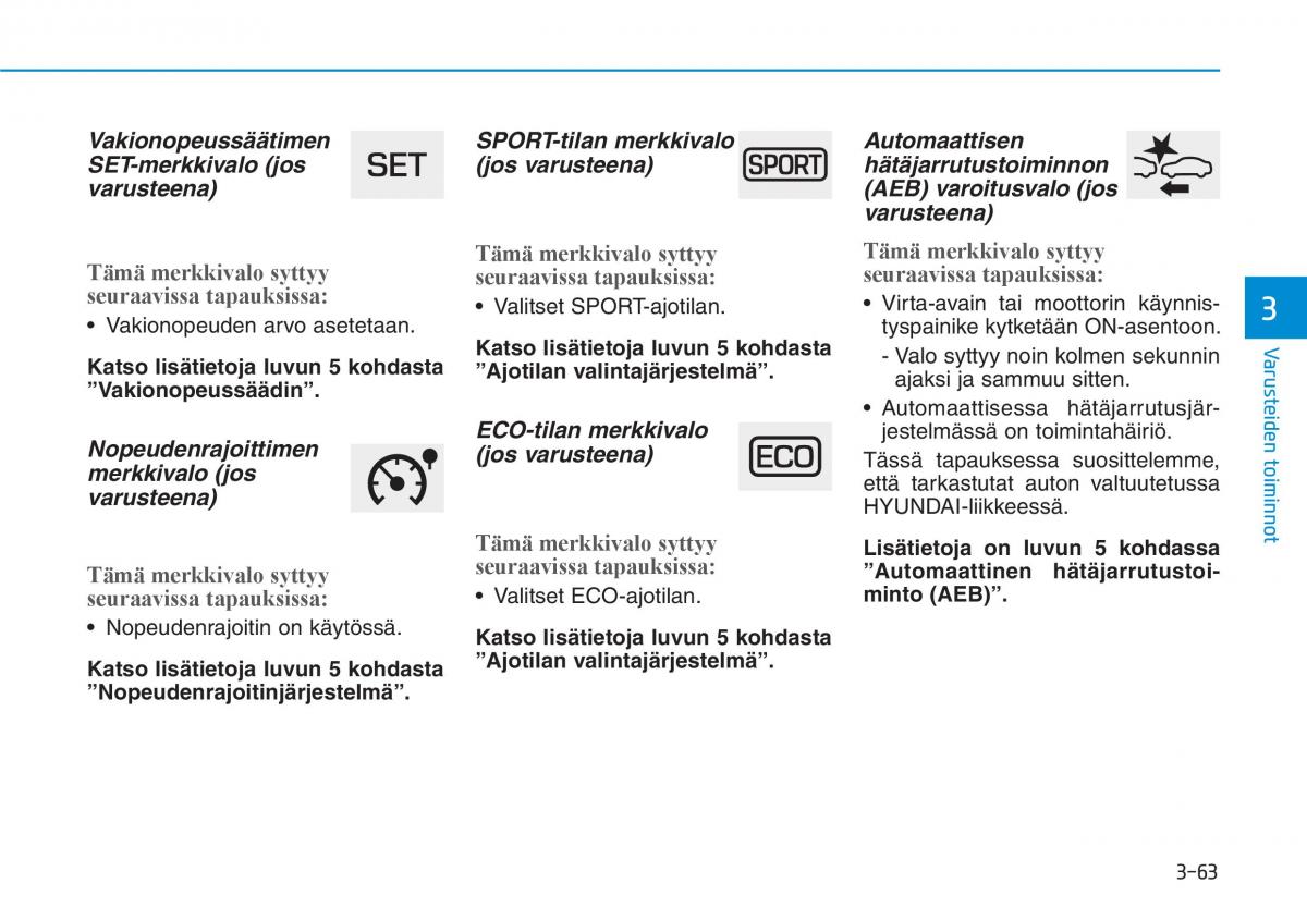 Hyundai i30 III 3 omistajan kasikirja / page 146