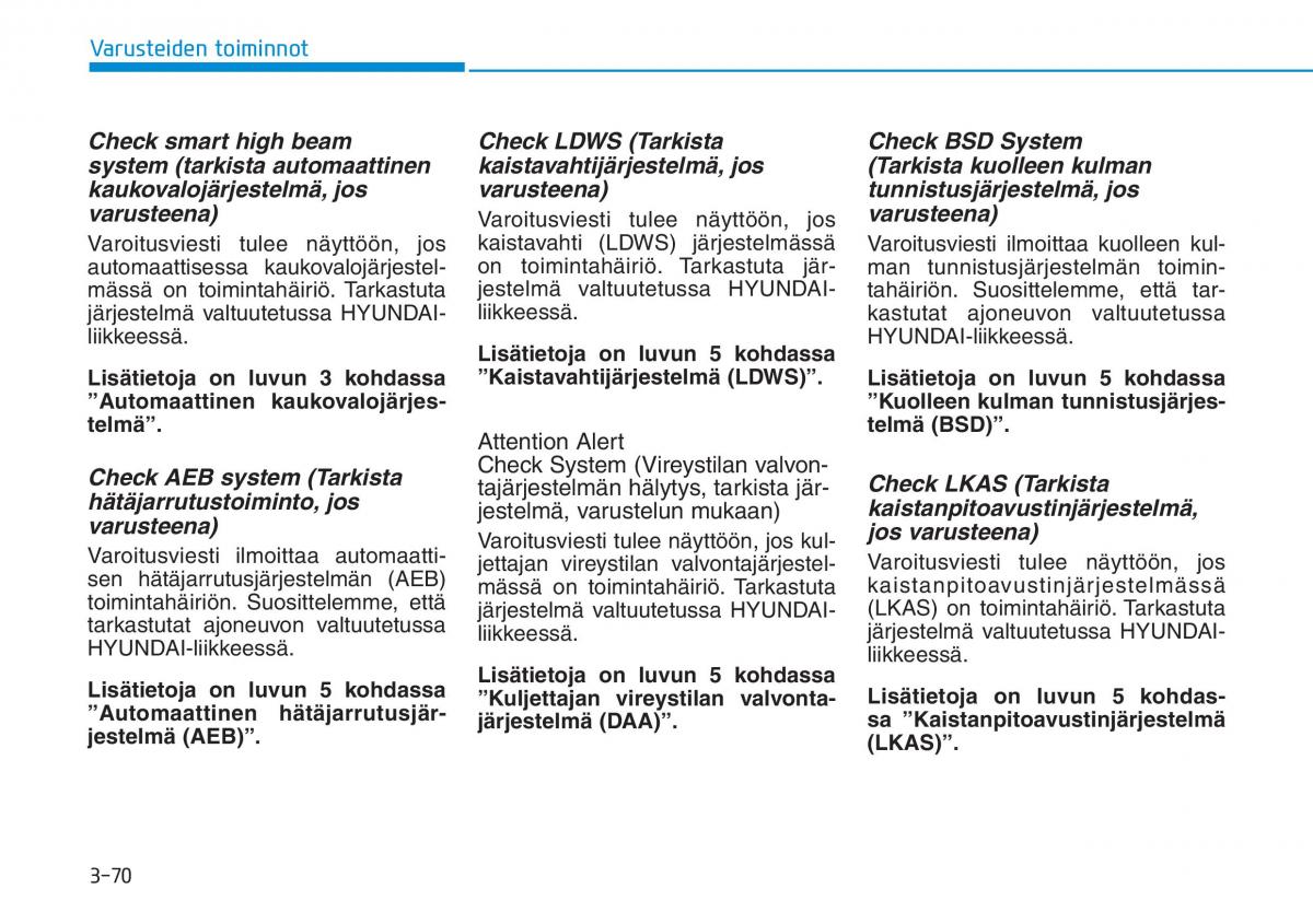 Hyundai i30 III 3 omistajan kasikirja / page 153