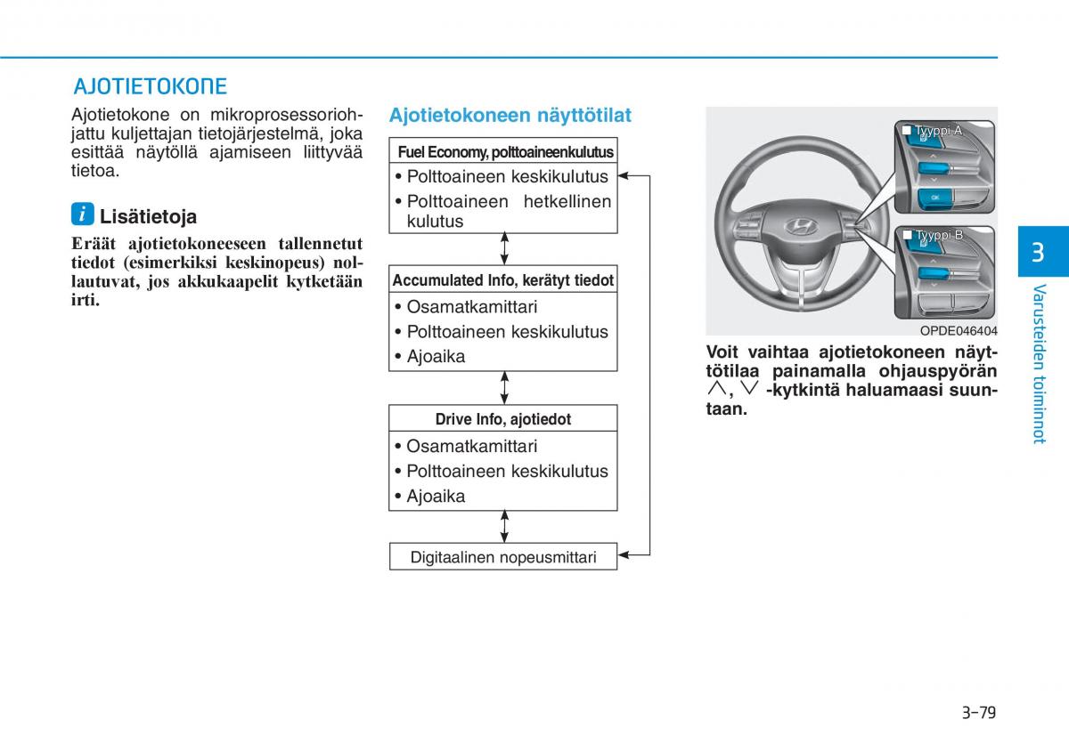 Hyundai i30 III 3 omistajan kasikirja / page 162