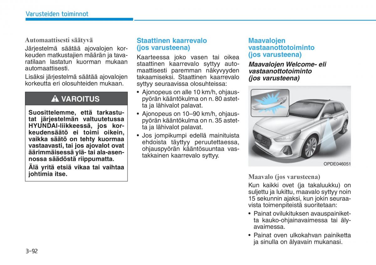 Hyundai i30 III 3 omistajan kasikirja / page 175