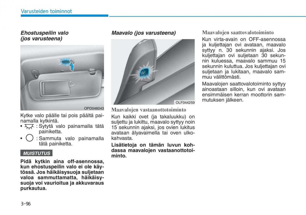 Hyundai i30 III 3 omistajan kasikirja / page 179