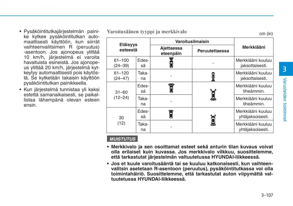 Hyundai i30 III 3 omistajan kasikirja / page 190