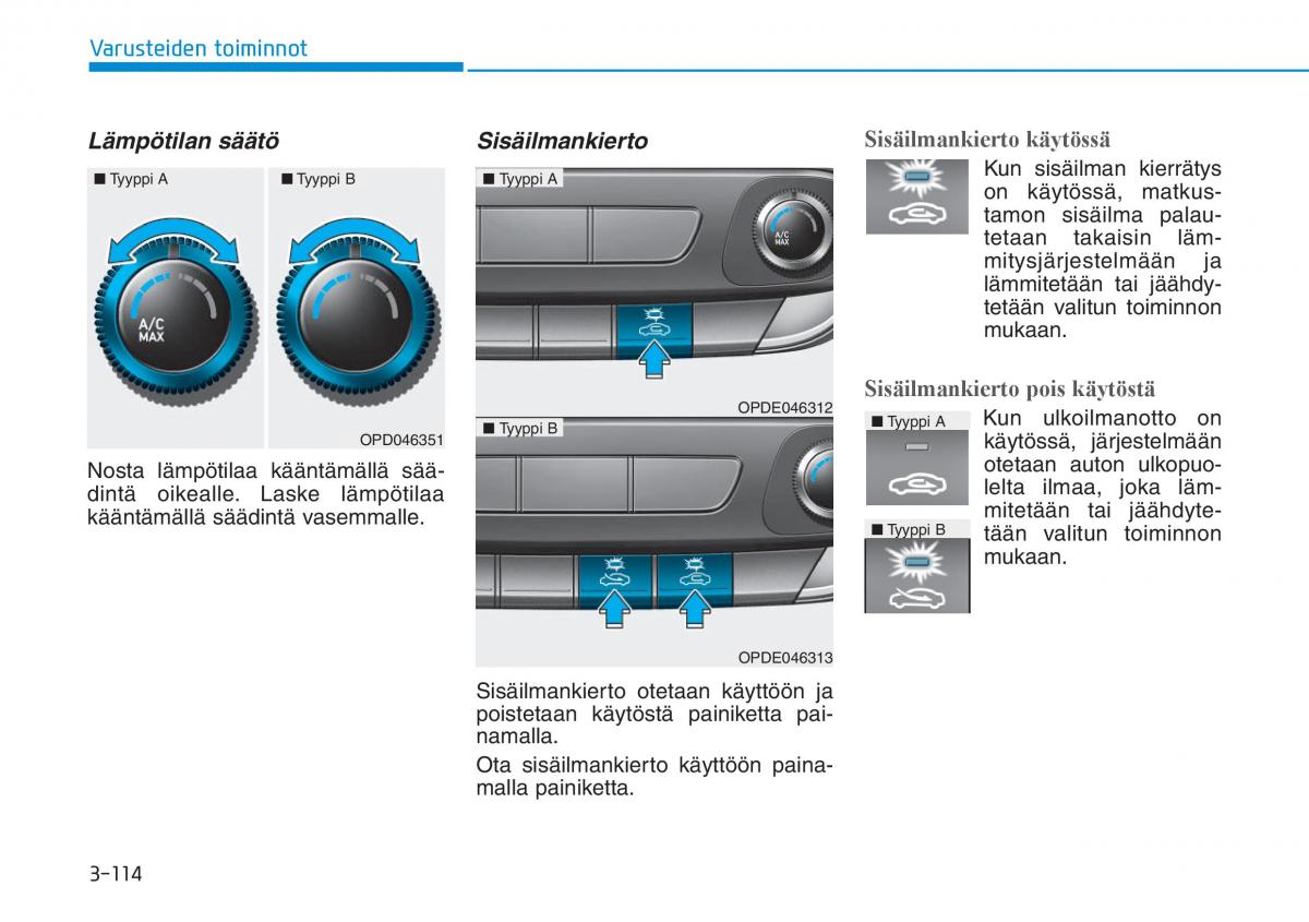 Hyundai i30 III 3 omistajan kasikirja / page 197