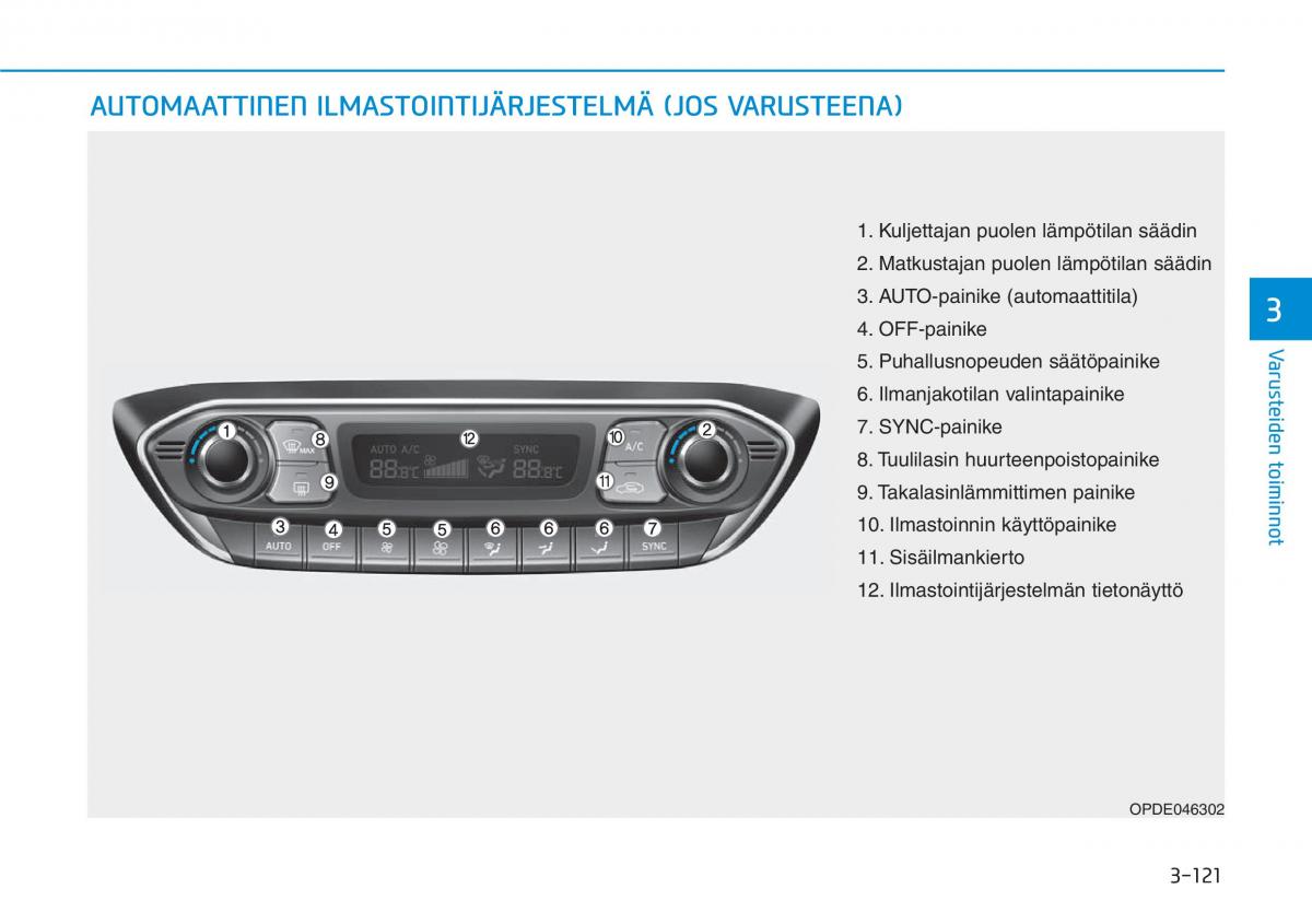 Hyundai i30 III 3 omistajan kasikirja / page 204