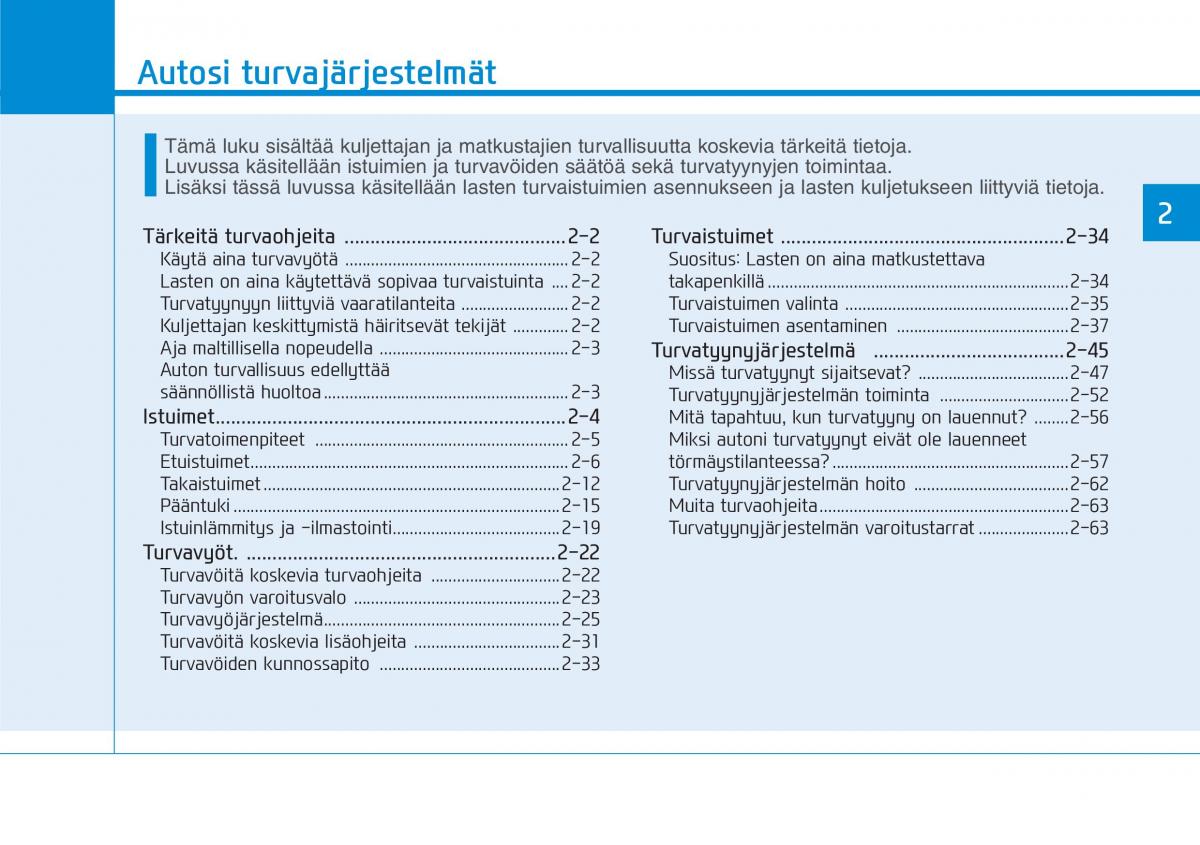 Hyundai i30 III 3 omistajan kasikirja / page 21