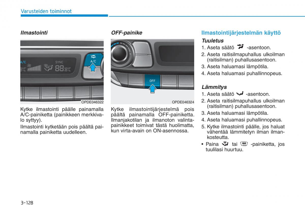 Hyundai i30 III 3 omistajan kasikirja / page 211