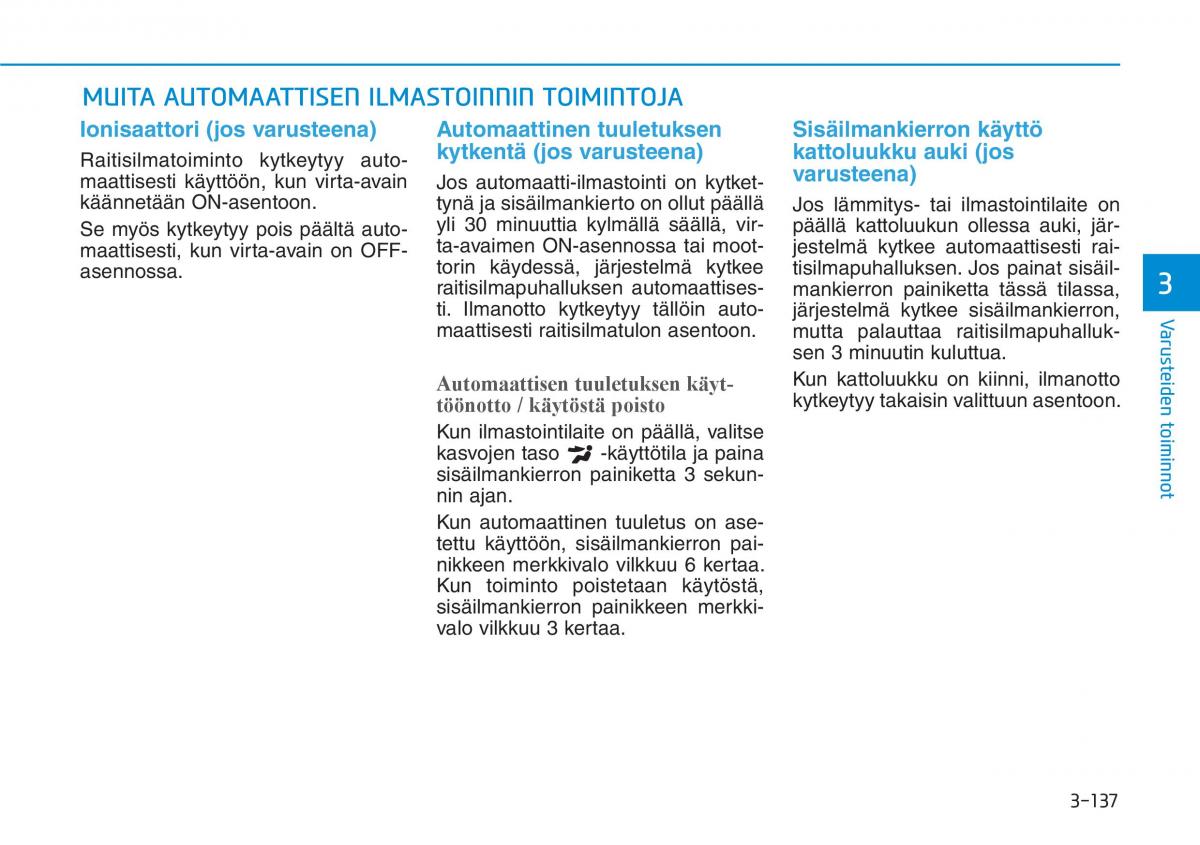 Hyundai i30 III 3 omistajan kasikirja / page 220