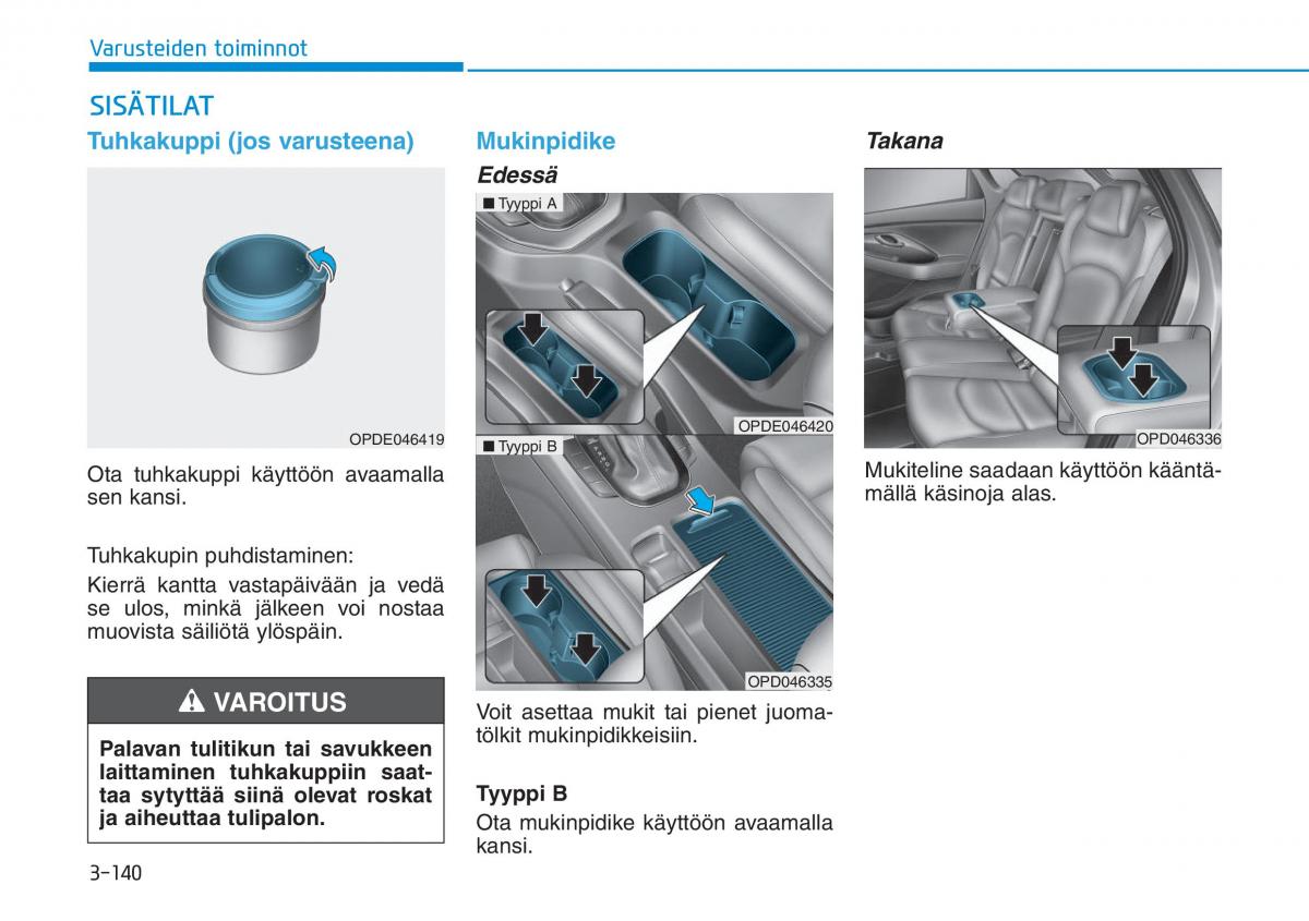 Hyundai i30 III 3 omistajan kasikirja / page 223