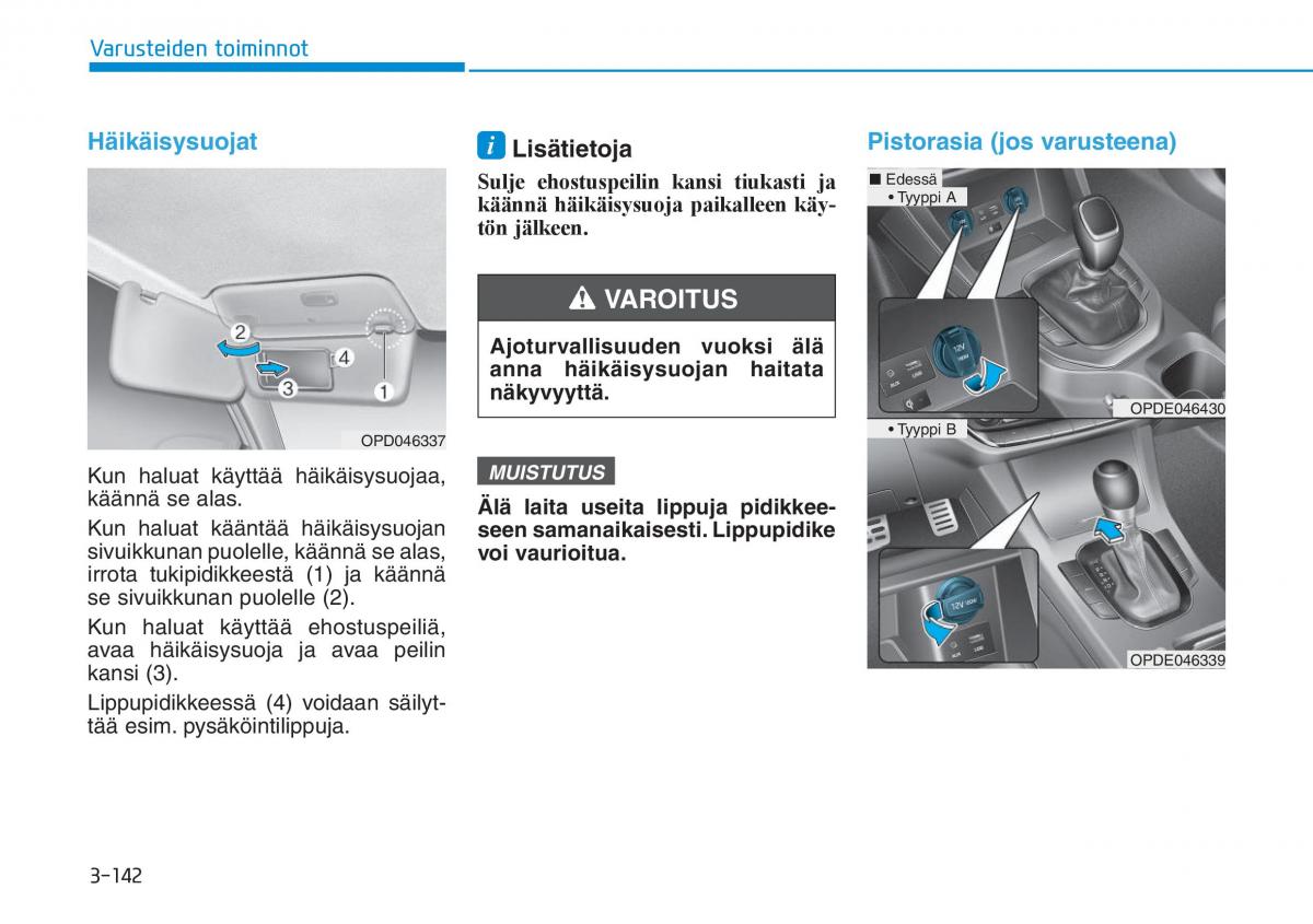 Hyundai i30 III 3 omistajan kasikirja / page 225