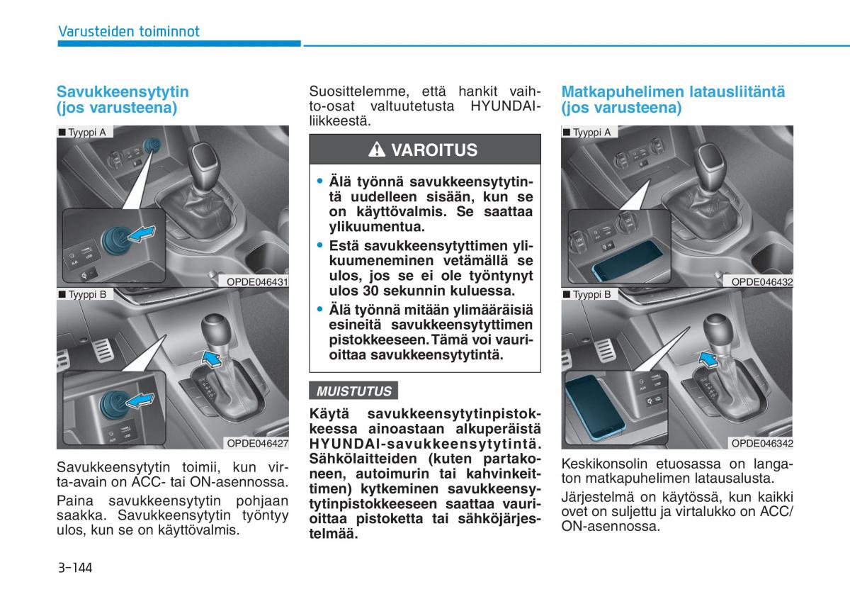 Hyundai i30 III 3 omistajan kasikirja / page 227