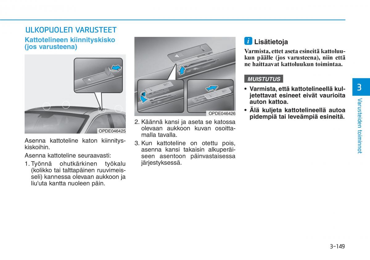 Hyundai i30 III 3 omistajan kasikirja / page 232