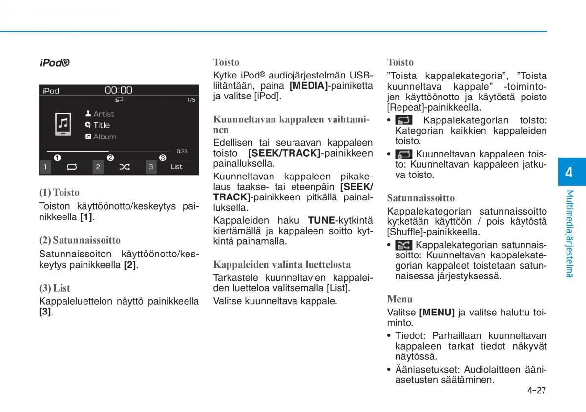 Hyundai i30 III 3 omistajan kasikirja / page 259